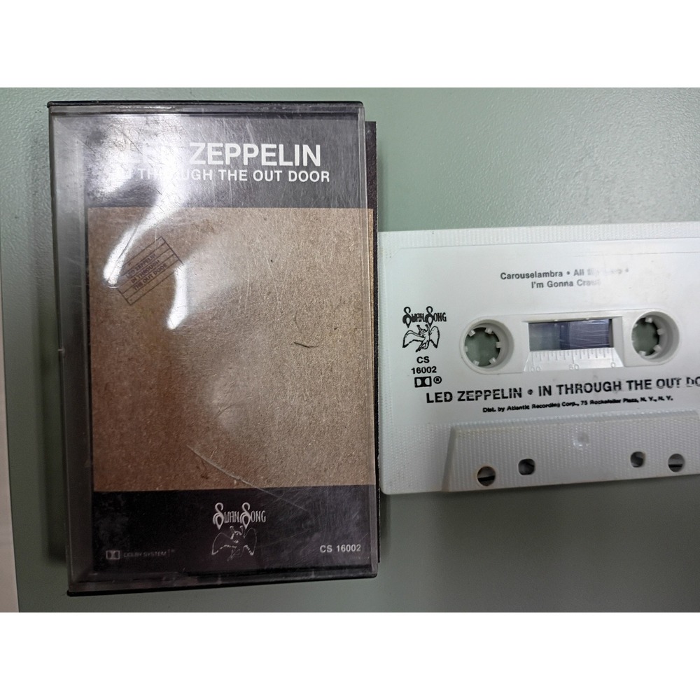 Led Zeppelin In Through The Out Door Cassette Tape Swan Song CS 16002 Rock